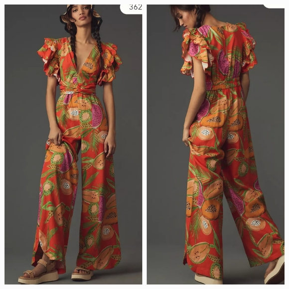 Farm Rio V Neck Jumpsuit - Picture 2 of 4